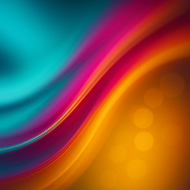 Vivid abstract gradient shapes for brand campaign