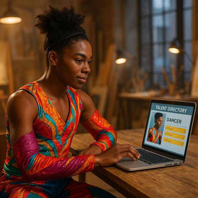 African dancer optimizing profile tags online