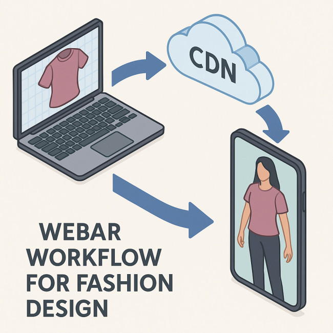 infographic of AR workflow steps