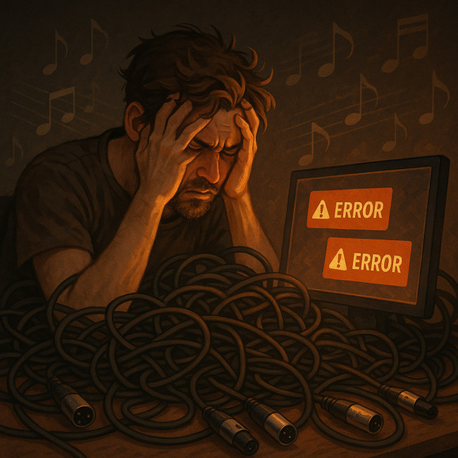 Illustration of common choir recording errors