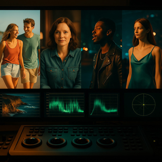Unified color grading across varied shoots