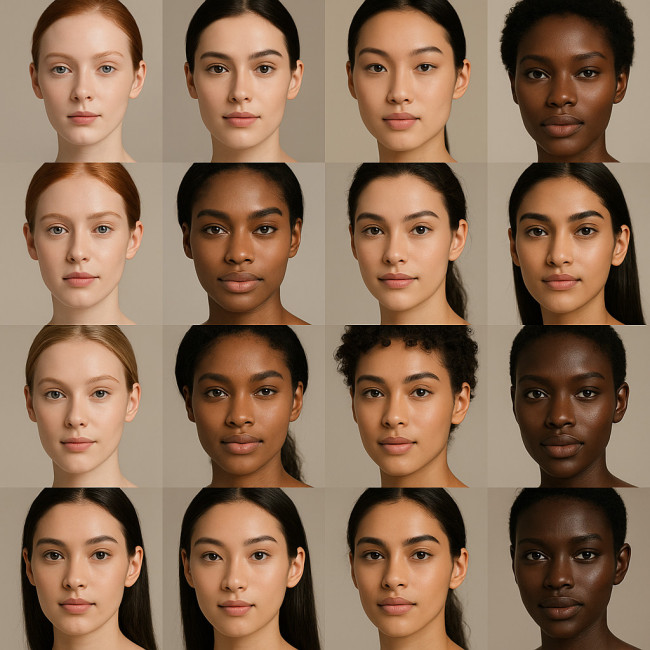 diverse models illustrating inclusive shade range