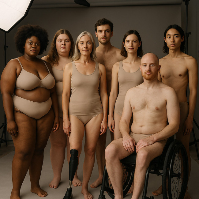 diverse group of models illustrating inclusive body data casting