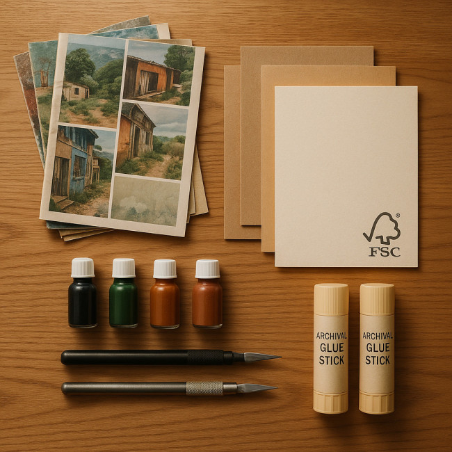 Eco-friendly collage materials