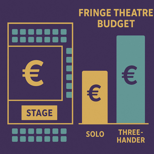 Infographic of fringe theatre budget breakdown