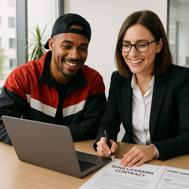 Signing sync licensing deal
