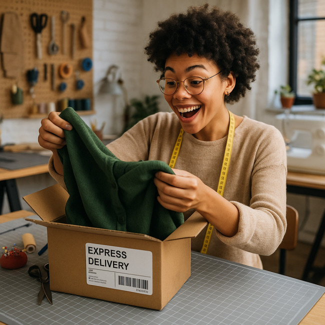 Designer opening quick sample delivery