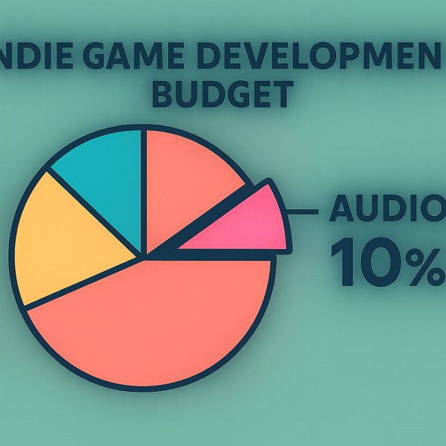 Infographic showing indie game audio budget