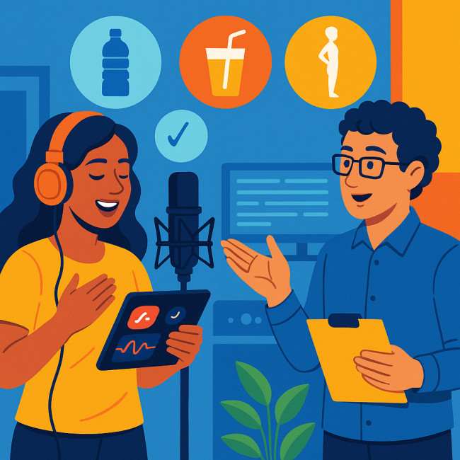 Coach and singer integrating micro-habits with training