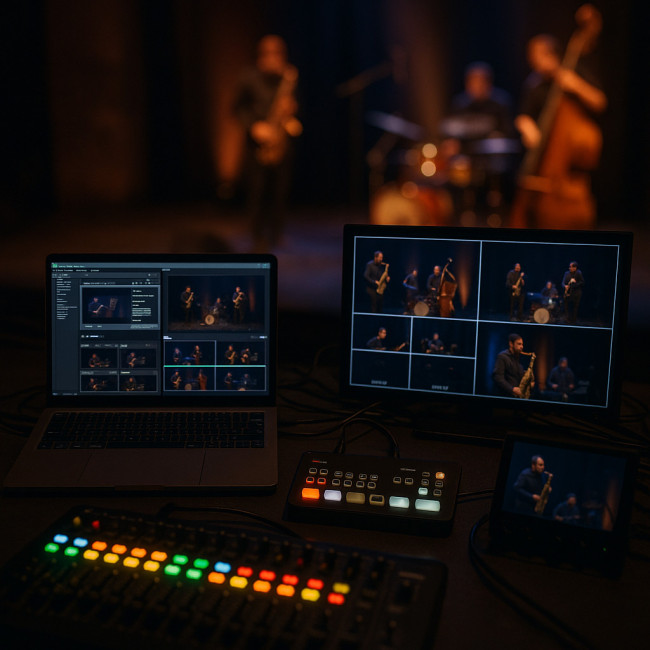 Gear setup for hybrid jazz stream