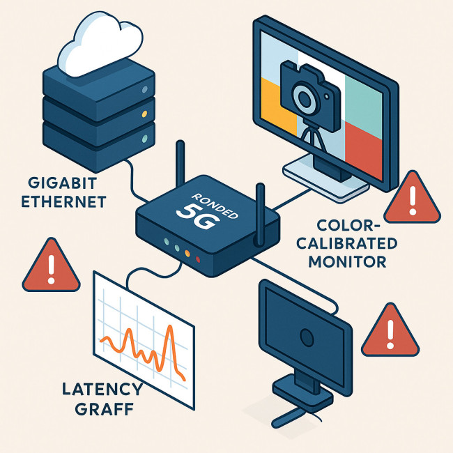 Latency and colour troubleshooting workflow diagram