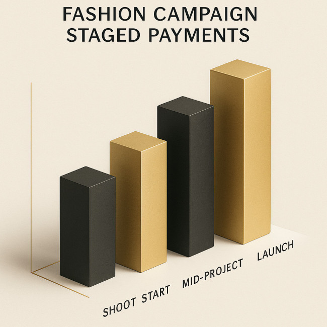 Bar chart showing payment percentages