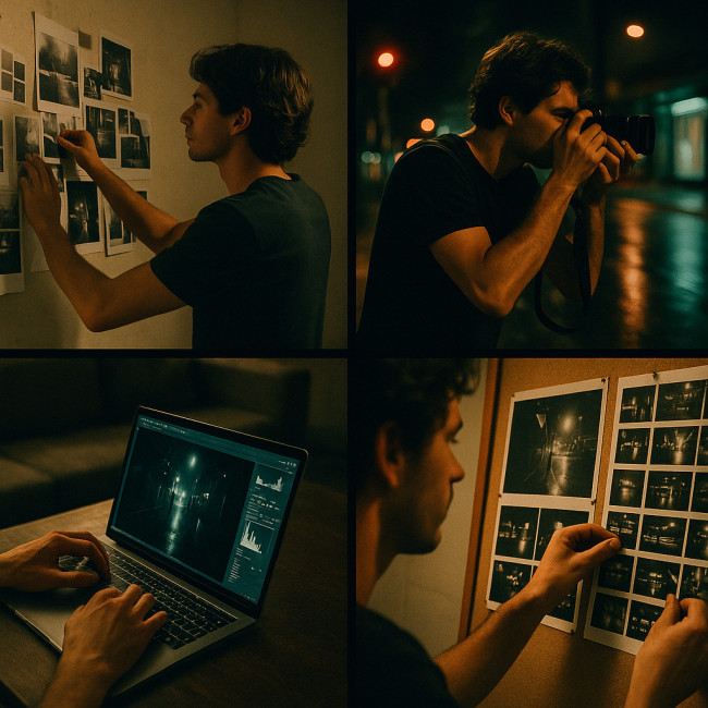photographer advancing through stages of a personal photo project