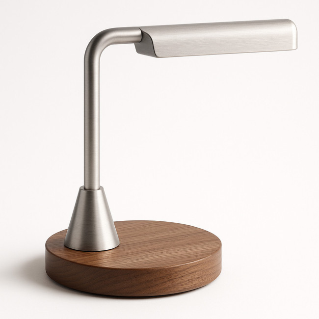 Photorealistic mock-up of modern desk lamp