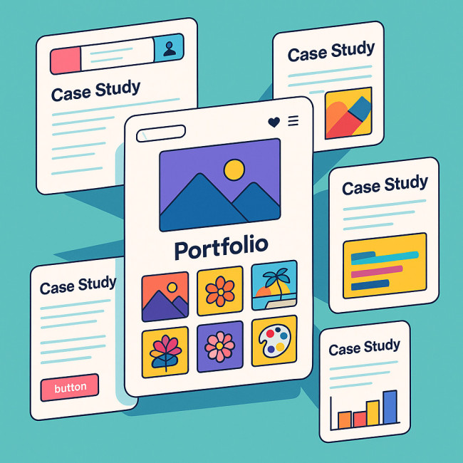 isometric hybrid portfolio hub and spokes