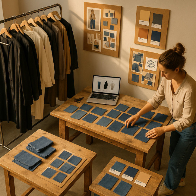 Behind-the-scenes booth preparation