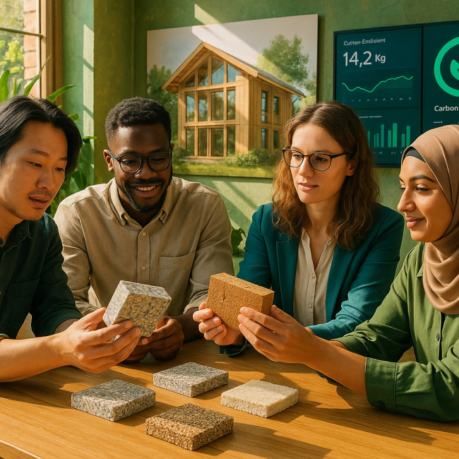 Green architecture collaboration scene