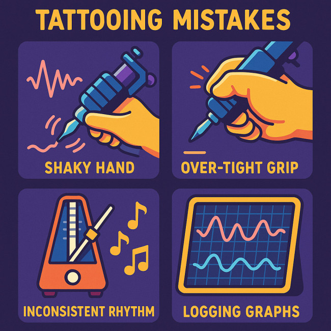 Infographic of common needle skill circuit mistakes