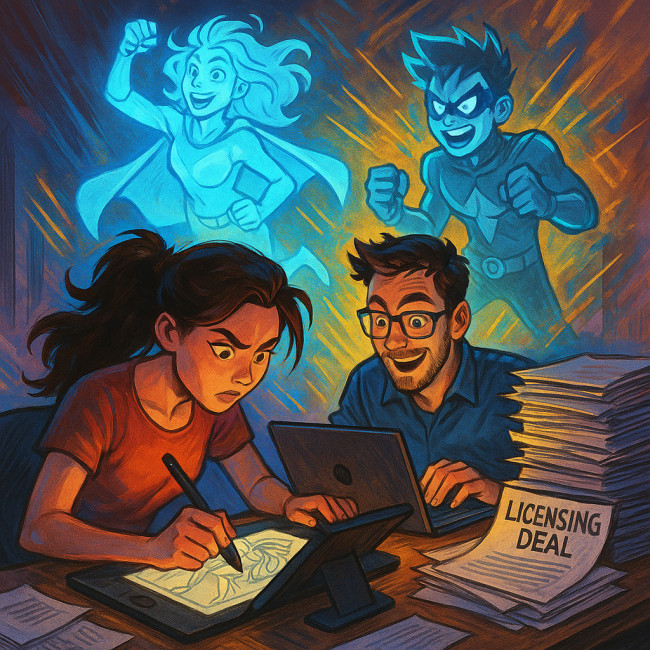 Webcomic duo negotiating licensing deal