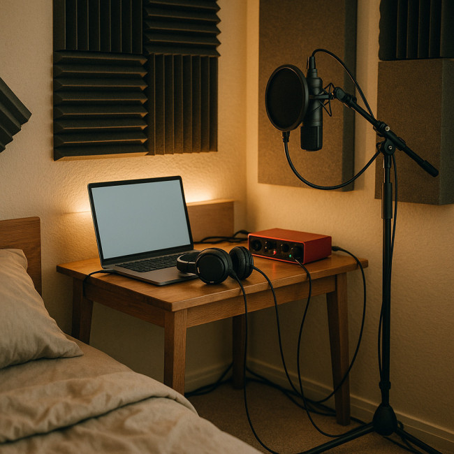 Affordable weekend home studio setup with essential gear